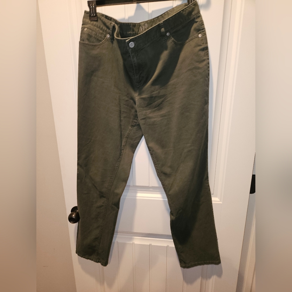 J Jill Olive Green Casual Pants Sz 14
